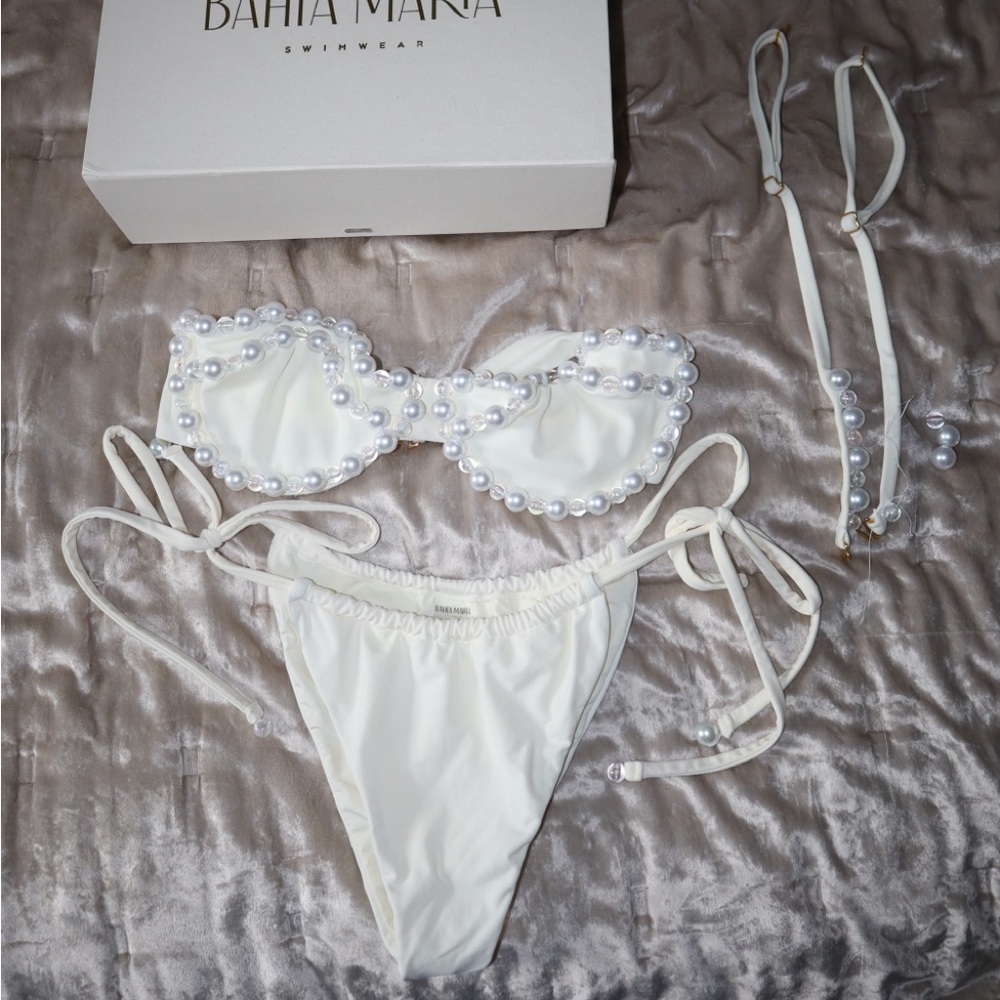 Bahia Maria Pearl Beaded Bikini